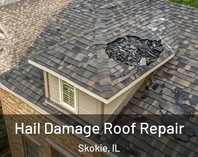  Hail Damage Roof Repair Skokie, IL
