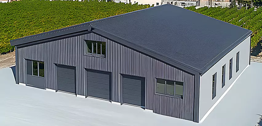 Corrugated Garage Roof Repair in Skokie