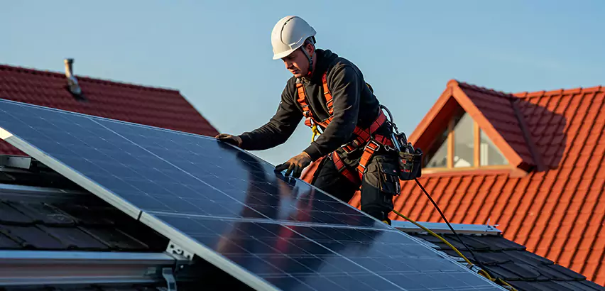 Solar Panels on Steel Roof Installation in Skokie
