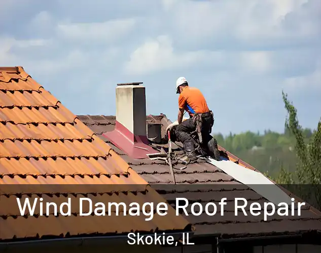  Wind Damage Roof Repair Skokie, IL